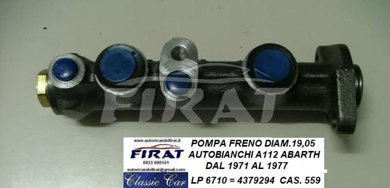 POMPA FRENO A112 ABARTH 71 - 77 (6710)